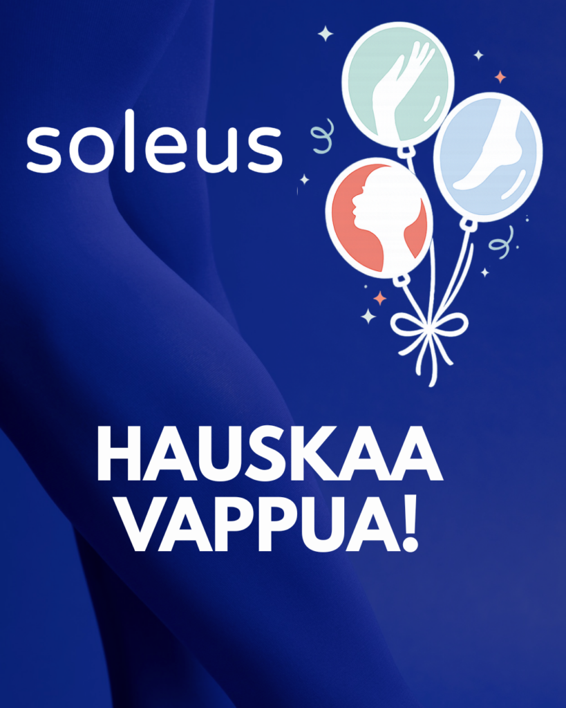 Hauskaa vappua! Soleus logo ja ilmapalloja